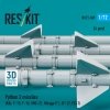 RESKIT RS72-0509 Python 3 missiles (4 pcs) (3D Printed) 1/72